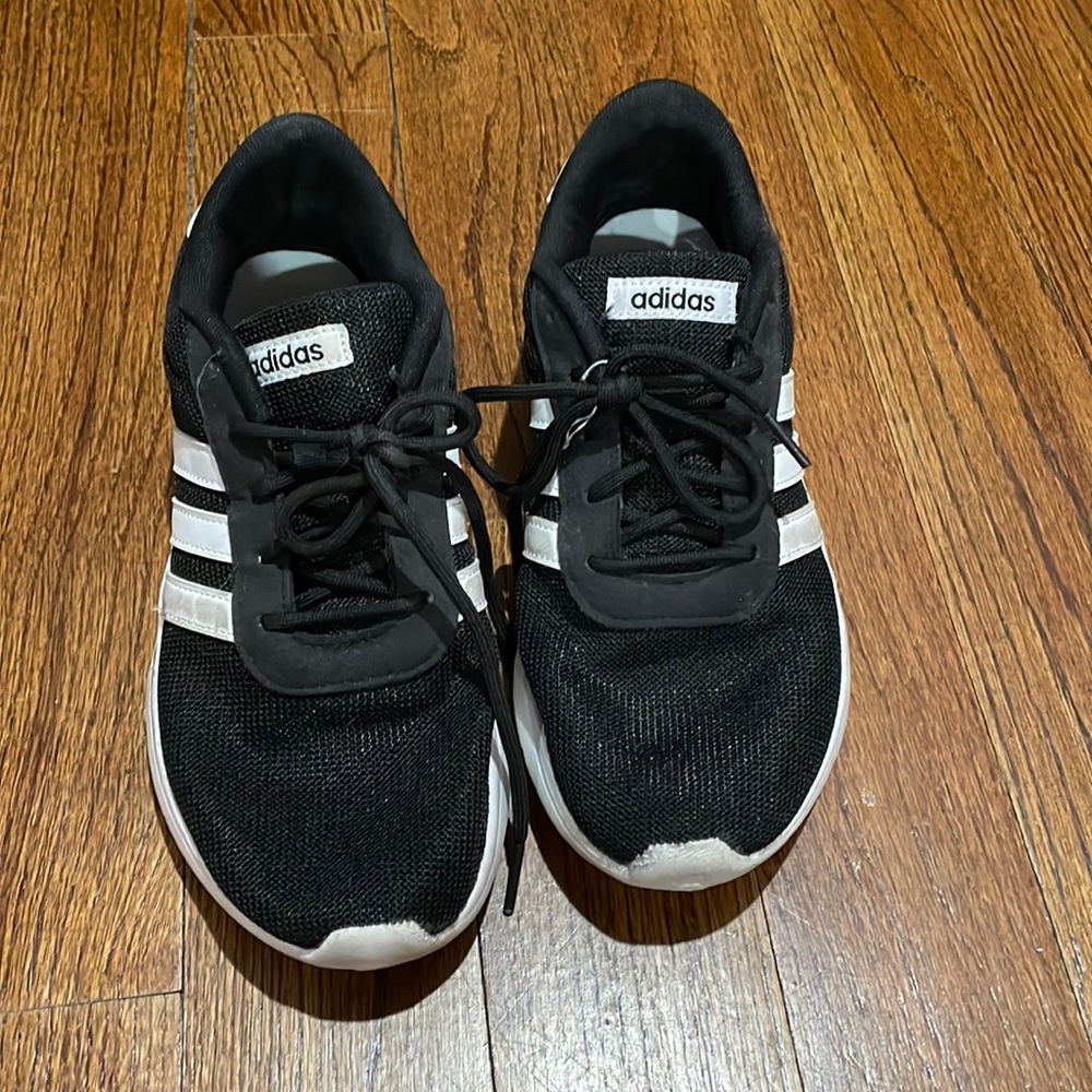 Adidas Black And White Athletic Sneakers